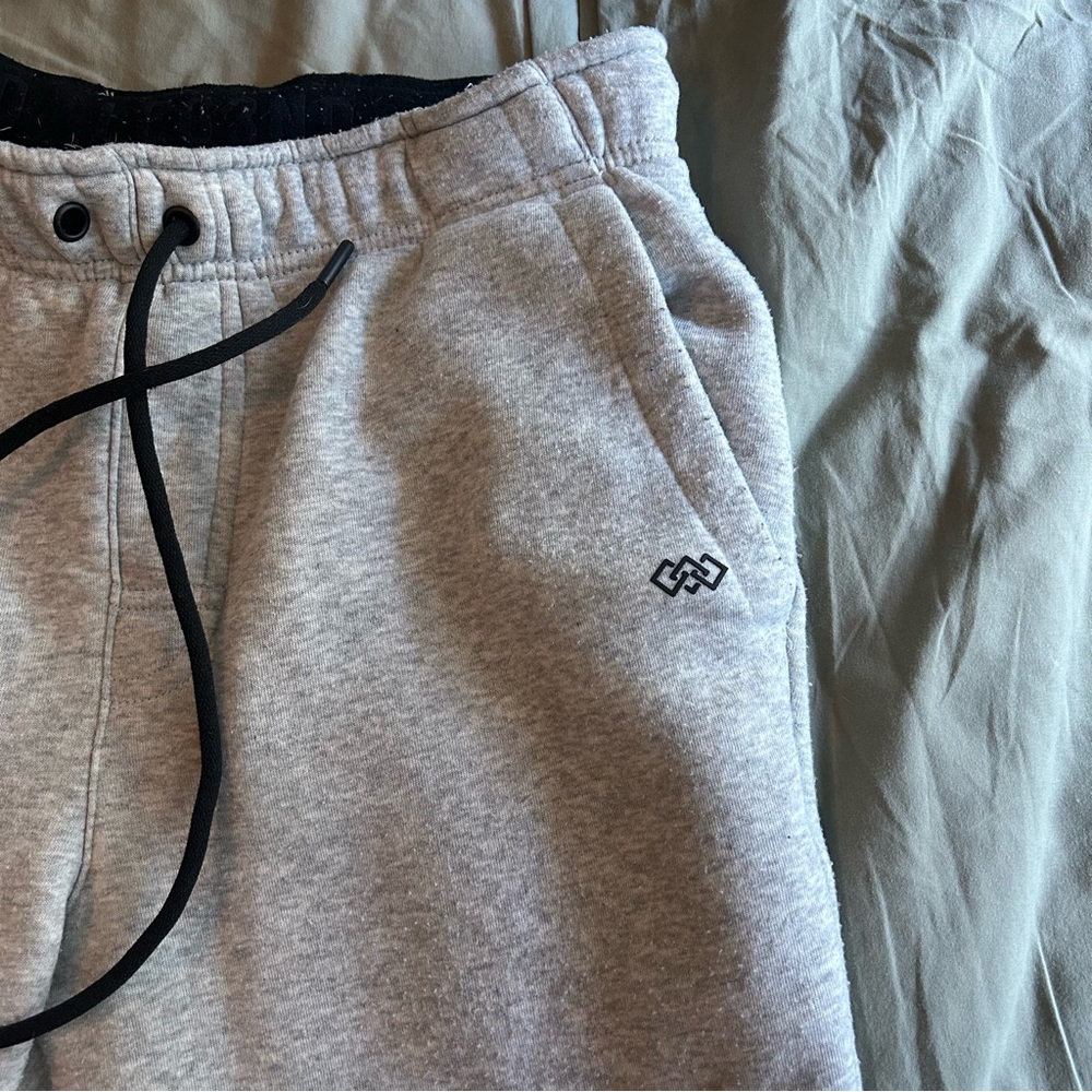 Gray Sweatpants with Drawstring